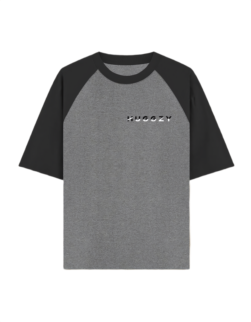 HUGGZY Contrast Raglan Oversized T-Shirt