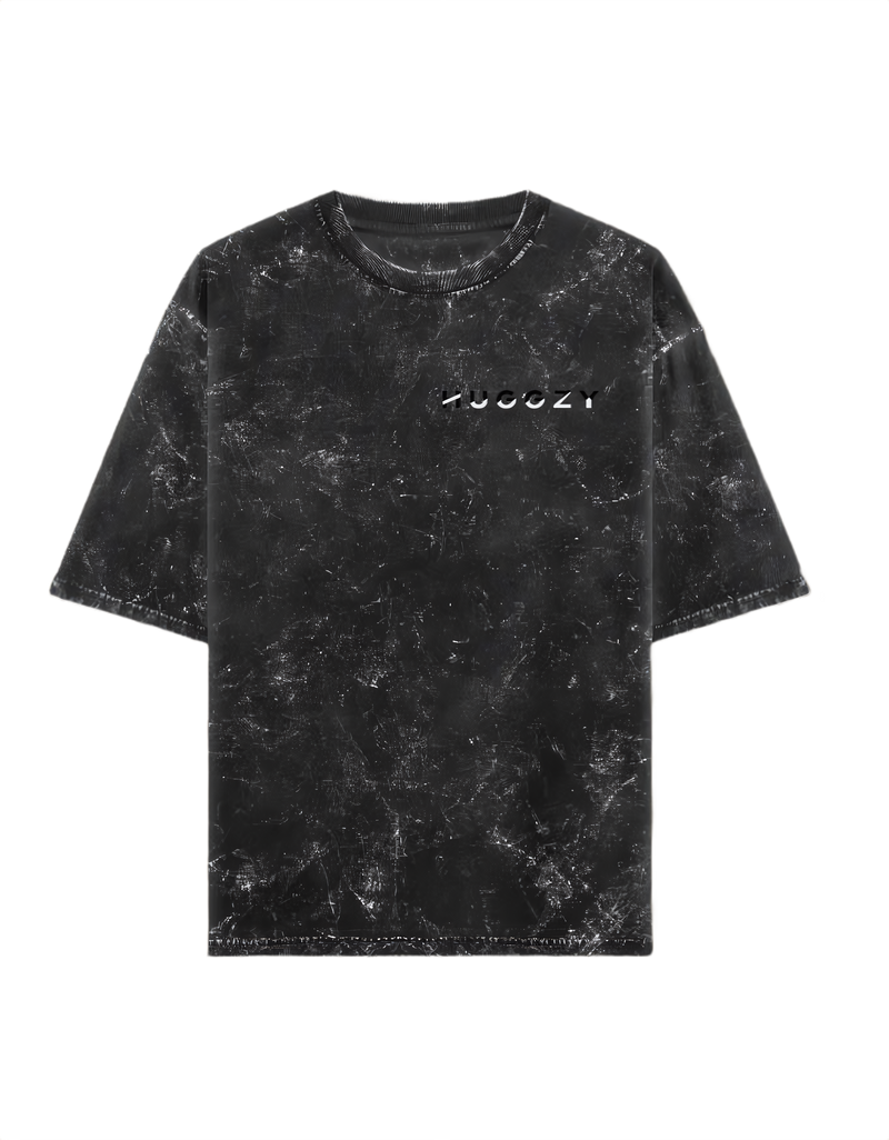 HUGGZY Acid Wash Oversized T-Shirt
