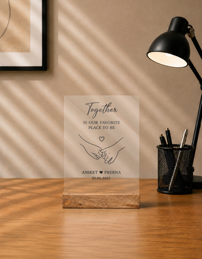 Acrylic Photo Frame with stand